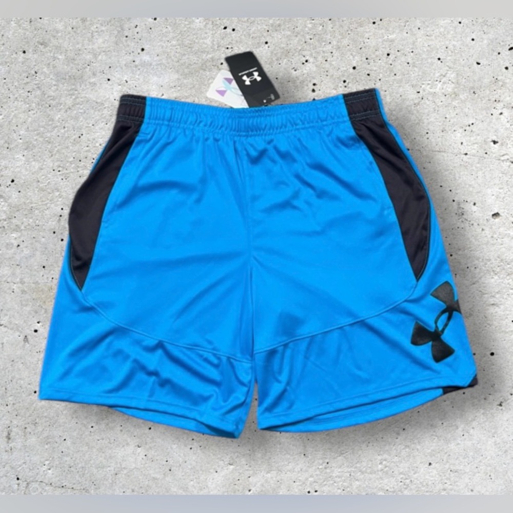 NWT Girls Under Armour UA Colorblock 5” Basketball Shorts